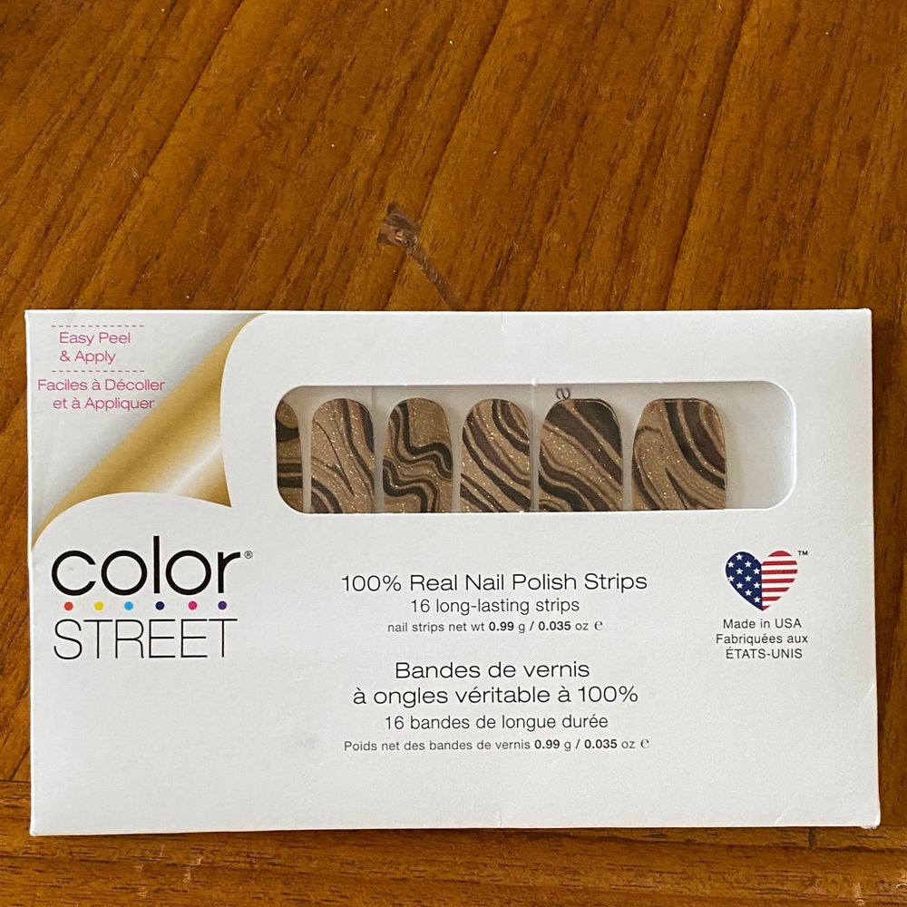 4/$25 Color Street Sorry not Quarry Press-On Nail Strips. NEW unopened